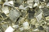 Shiny, Cubic Pyrite Crystal Cluster - Peru #173270-1